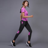 Yoga Fitness Shirt+Leggings Set