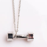 Unisex Dumbbell Necklace